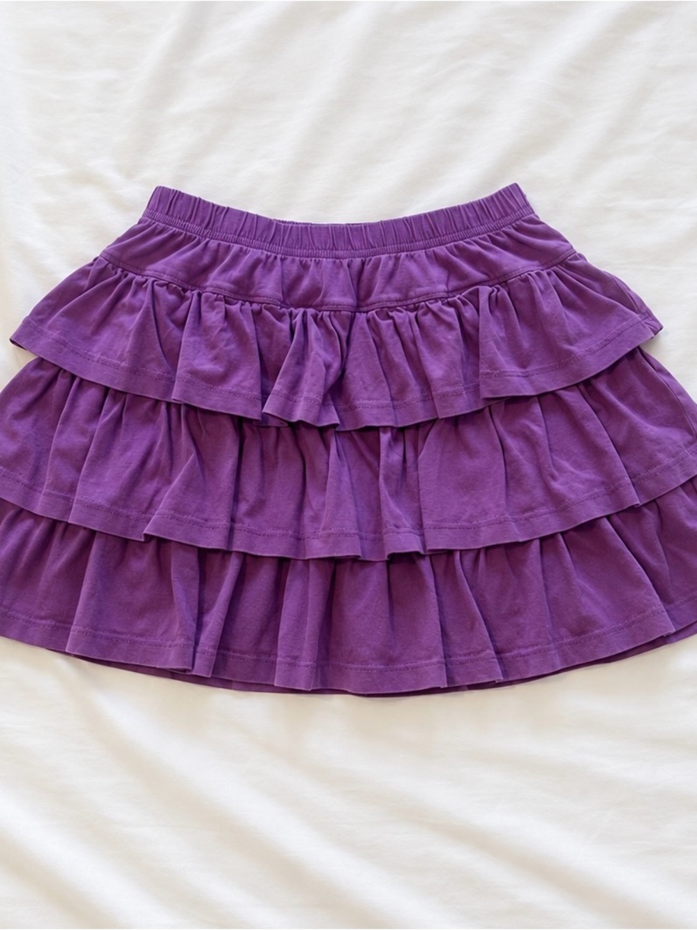 Hanna Andersson Purple Tiered Ruffle Skort – Size 140